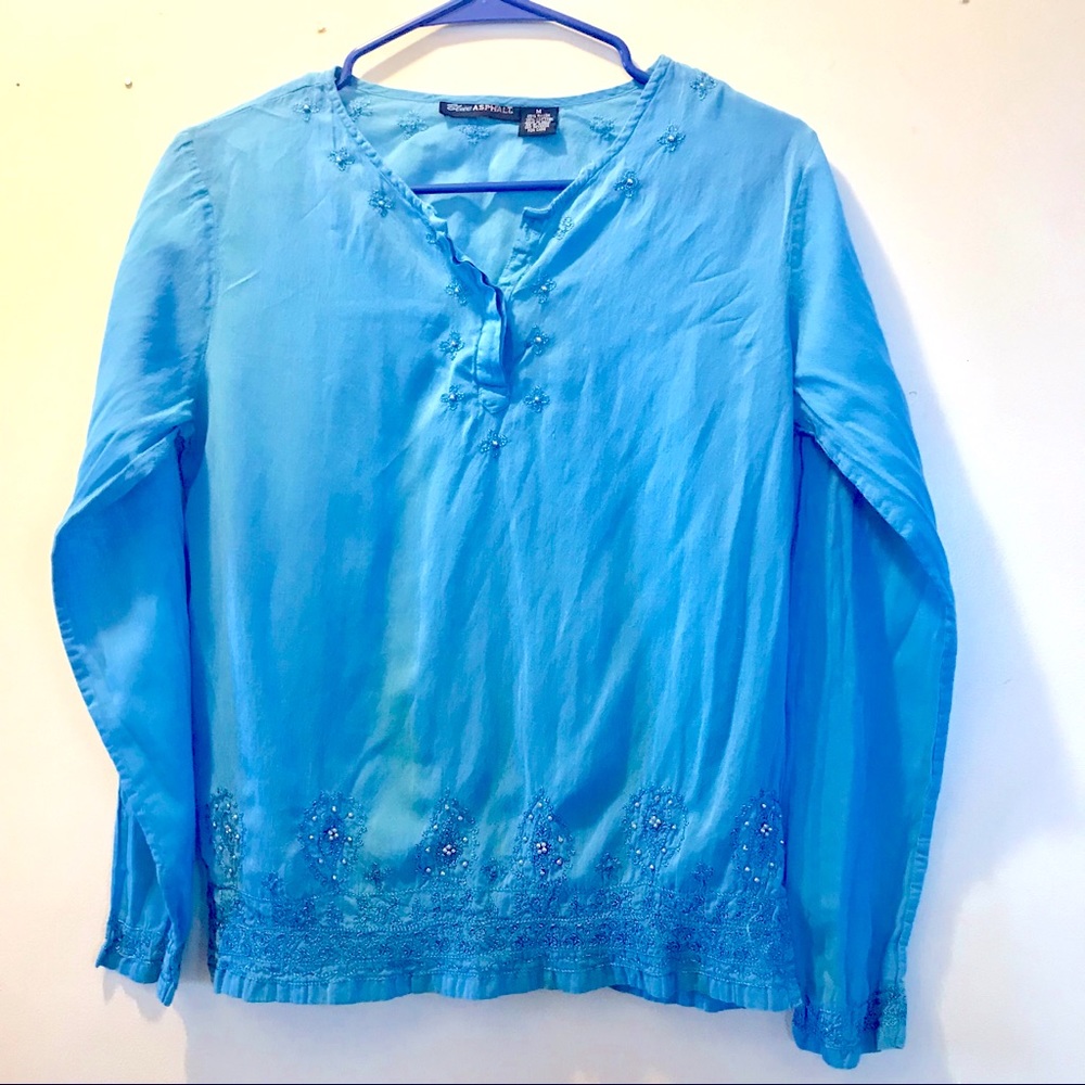 Baby Blue Sheer Light Weight Babydoll Top